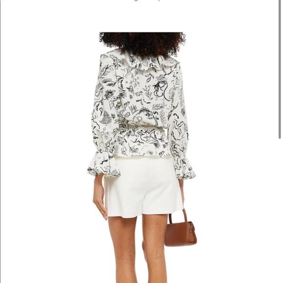 Rixo Laura Jackson Roisin Wrap Top - Picture 3 of 8